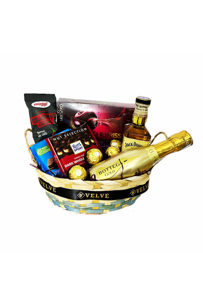 velve Cos cadou Delight Family,Vin Bottega,Jack Daniel's,Praline,ciocolate Ri...