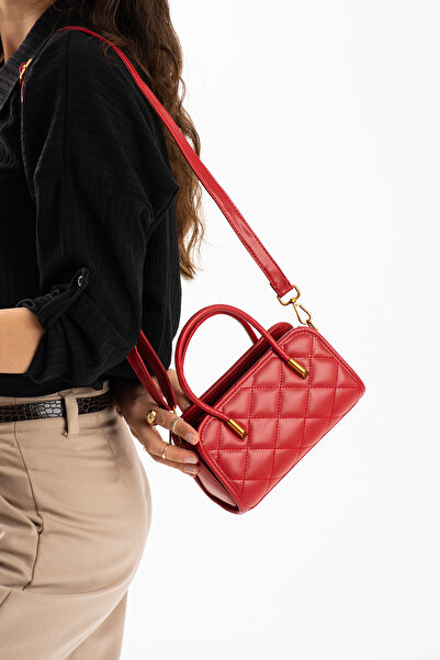 VESSARA Mathilda Model Red Women's Hand and Shoulder Bag