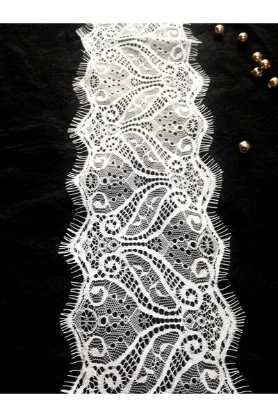 ALTAY AKSESUAR دانتيل أبيض ملتحي (3 متر)