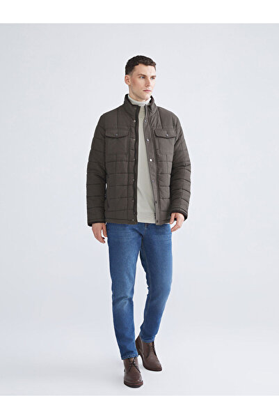 LC Waikiki Sparkling Choices from Shining Store |   Standard Mold Mock Neck Men's Inflatable Jacket