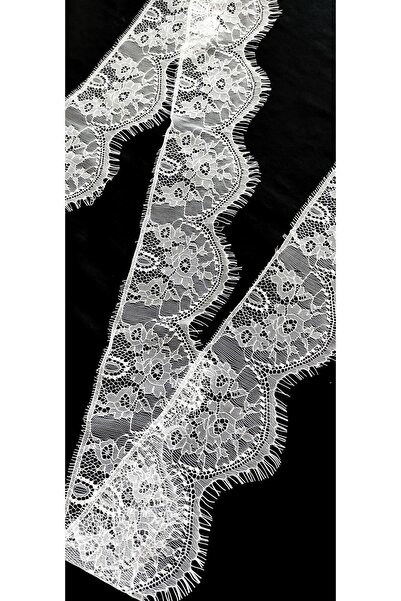 ALTAY AKSESUAR حافة دانتيل بيضاء ملتحية 10 سم (3 متر)