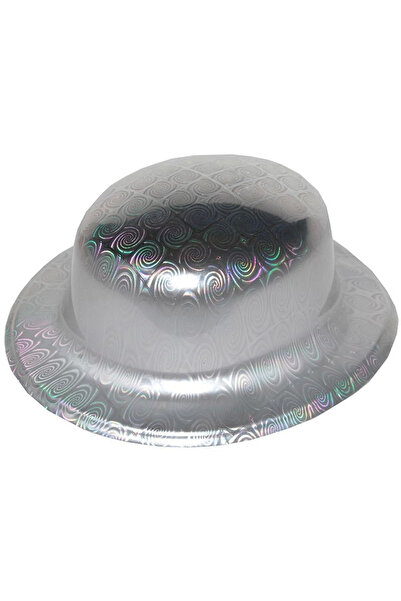 Lisinya Silver Color Hologram Plastic Round Melon 27X24 cm - Tygoo