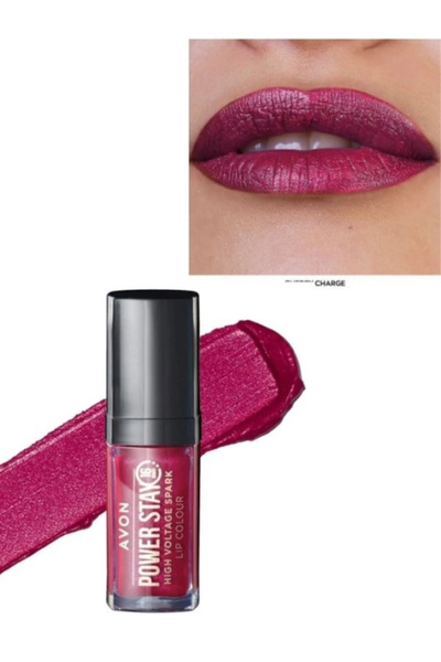 AVON High Voltage Spark Cherry Charge – 3D Liquid Lipstick for Electrifying Shine