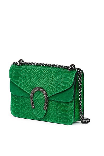 myOwn Women's handbag made of genuine leather Diane green