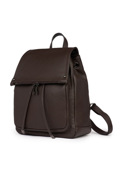 myOwn Jimmy dark brown genuine leather backpack