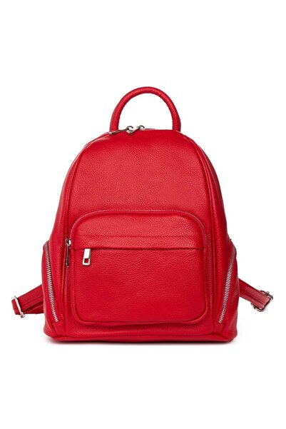 myOwn Enzo red genuine leather backpack