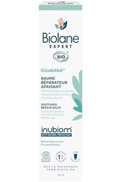 Biolane Organic Cica Baby Soothing Repair Balm | Relieves and Repairs Severe Dryness and Surface Irr