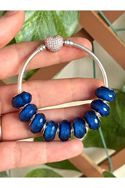 MUMMY CONCEPT Piriltili Silvery Crystal Cut Murano Charm (1 Piece)