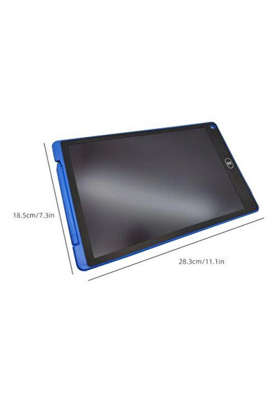Genel Markalar T12 Mavi Writing Tablet Lcd 12 Inç Dijital Kalemli Çizim Yazı Tahtası -