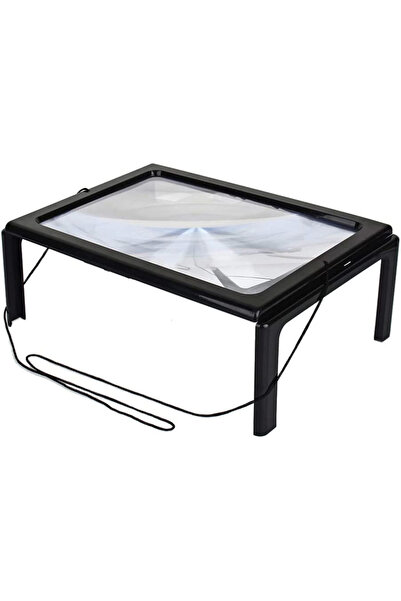 Lisinya A4 Size Table Type Illuminated Reading Magnifier for Elderly Th275205...