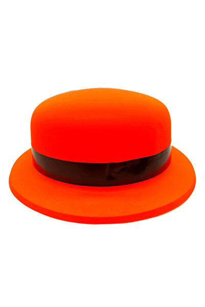 Lisinya Неонова парти шапка от пластмаса в оранжев цвят с мотив диня - TYGOO