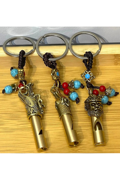 Lisinya Metal Figured Whistle Keychain Alk4461 - Tygoo