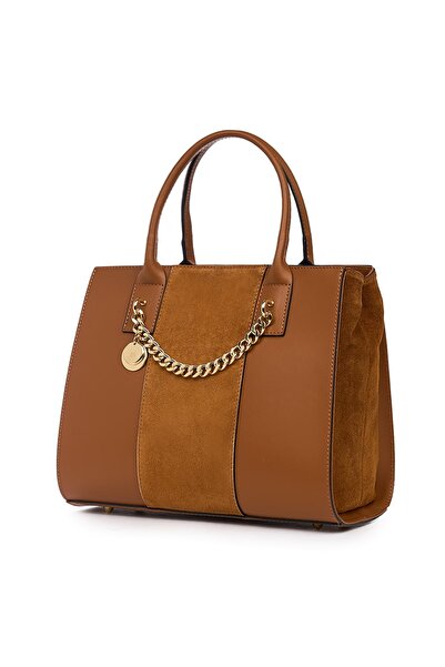 myOwn Geantă din piele naturală cu două compartimente Narcisa coniac