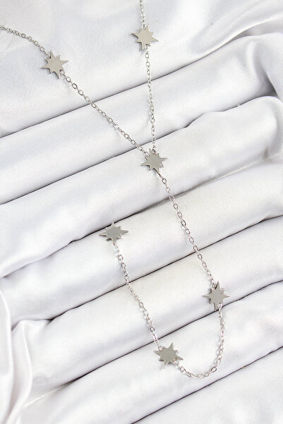 Lisinya قلادة نسائية من الفولاذ 316L على شكل نجمة القطب على شكل حرف Y باللون ...