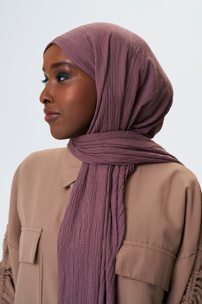 axy Soft Textured Seasonal Solid Color Women's Shawl - Comfortable Cotton Fabric