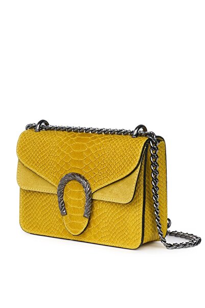 myOwn Women's handbag made of leather Diane yellow