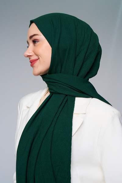axy Soft Textured Seasonal Solid Color Women's Shawl - Comfortable Cotton Fabric