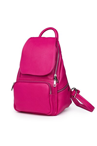 myOwn Σακίδιο πλάτης Amadeus σε φούξια από γνήσιο δέρμα