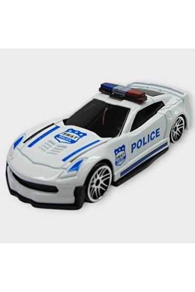 Lisinya Metal Mini Polis Arabası 8 cm - Polis - 1 (Lisinya)