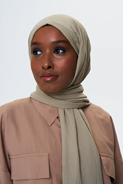 axy Soft Textured Seasonal Solid Color Women's Shawl - Comfortable Cotton Fabric