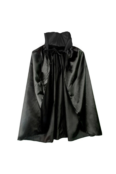 Lisinya Black Color Collared Halloween Cape 90 cm - Tygoo