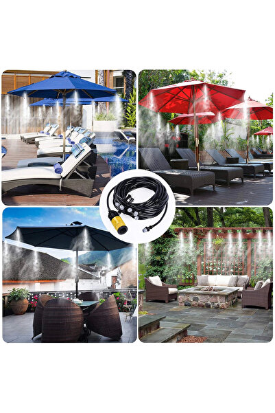 Lisinya Veranda Sera Havuz Alanları Su Sisi Sistemi Dış Mekan Soğutma Kiti 10...