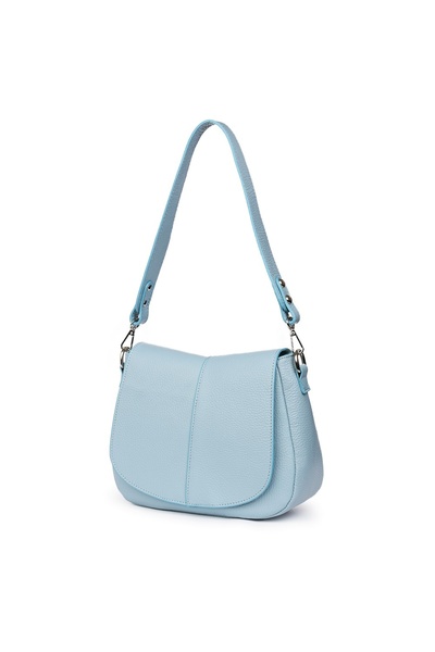 myOwn Geantă Roberta albastră din piele naturală