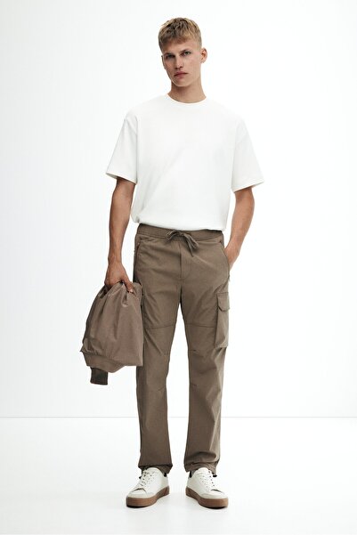 H&M Naylon Kargo Pantolon Regular Fit