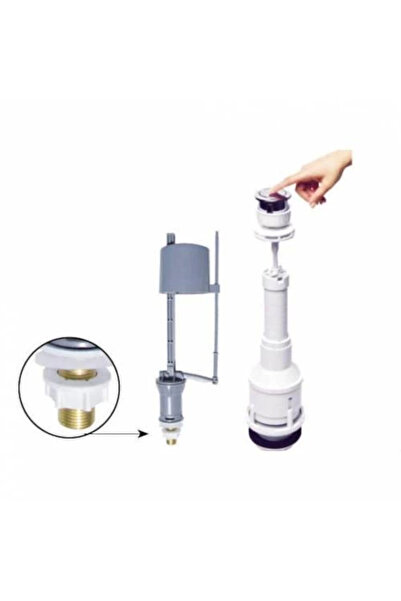 Lisinya Toilet Flush Push Button Cistern Inner Set Water Saving ()