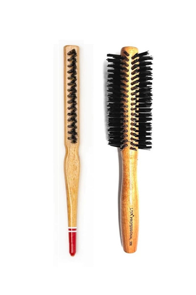 Lisinya Liva 540& 690 Professional Fireproof Set Bun Hair Brush-2 Pack - Tygoo