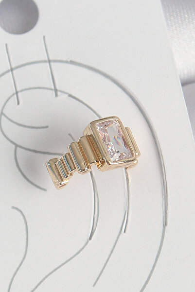 Lisinya Brass Gold Color Square Zircon Stone Women's Cartilage Earrings - Tygoo