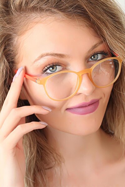 Lisinya Yellow Color Oval Orange Color Glasses - Tygoo