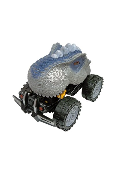 Asya سيارة تتحول إلى روبوت ديناصور احتكاك 14 سم - رمادي (ليسينيا)