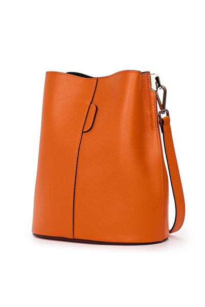 myOwn Women's bag made of leather Mimosa orange