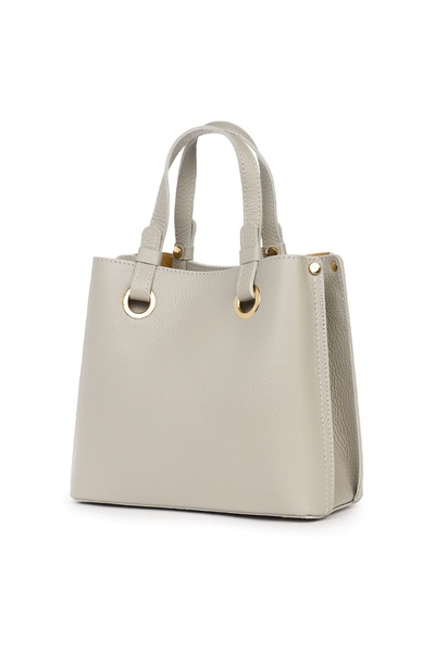 myOwn Women's bag made of genuine leather Ilona light gray