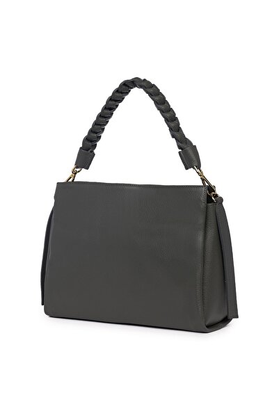 myOwn Women's handbag made of genuine leather Natalia dark gray