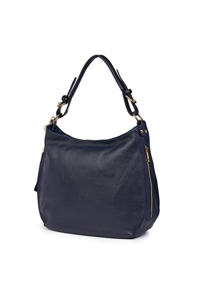 myOwn Women's genuine leather bag Edina navy blue