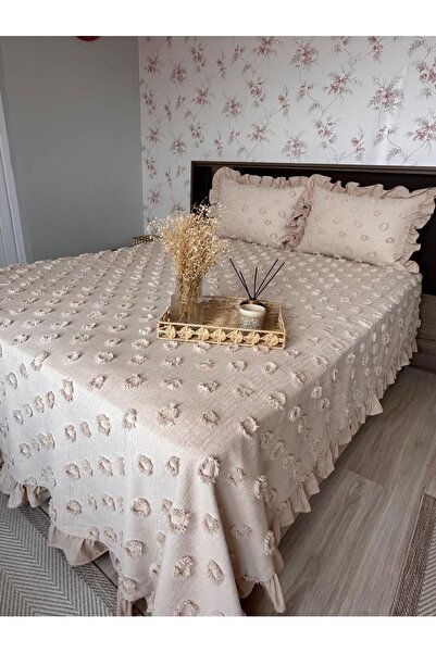 Doğa Ruffled Bedspread Double Size