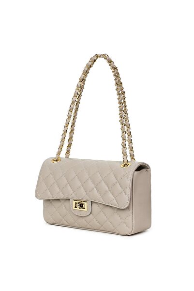 myOwn Angela grey quilted leather purse