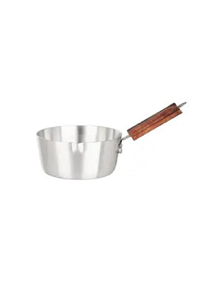 NMC Casseruola 14cm Mini Saucepan w/ Ergonomic Wood Handle - Durable Aluminum Pot for Milk, Sauces