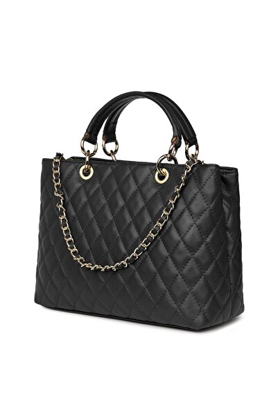 myOwn Gisella black quilted leather bag
