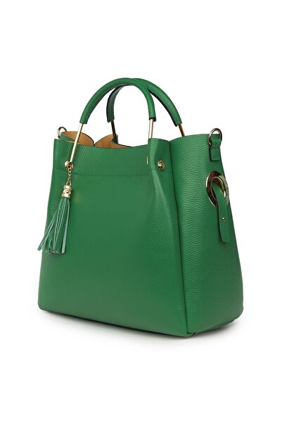 myOwn Γυναικεία τσάντα χειρός από γνήσιο δέρμα σε πράσινο Fabiana