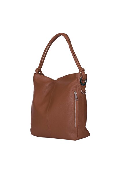 myOwn Geantă de damă din piele naturală Mia coniac