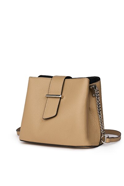 myOwn Avery beige leather mini women's purse