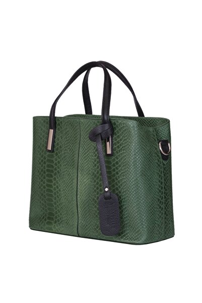 myOwn Geantă Ella verde din piele naturală