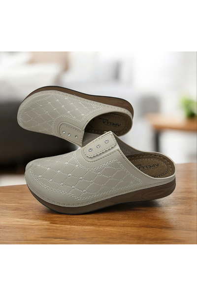 Apella Closed Front Winter Orthopedic Mother's Slippers Suitable for Daily Use