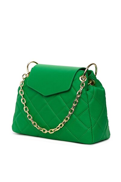 myOwn Evia green quilted leather bag