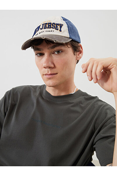 LC Waikiki Sparkling Choices from Shining Store |   New Jersey Embroidered Men's Cap Hat