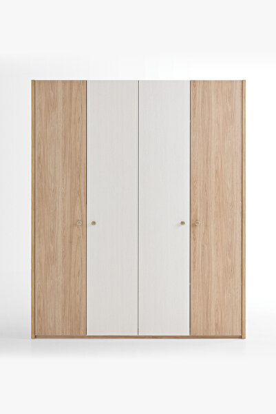 Enza Home Perge 4 Kapaklı Gardırop