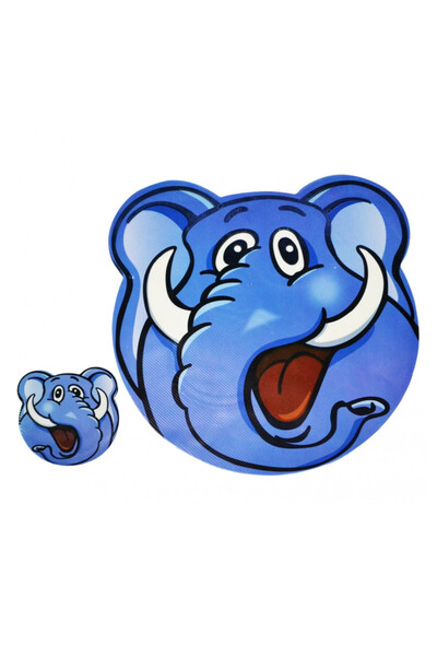 PUFO Set suporturi și farfurii pentru pahare pentru servirea mâncării, model pentru copii, Happy Elephant, 6 piese